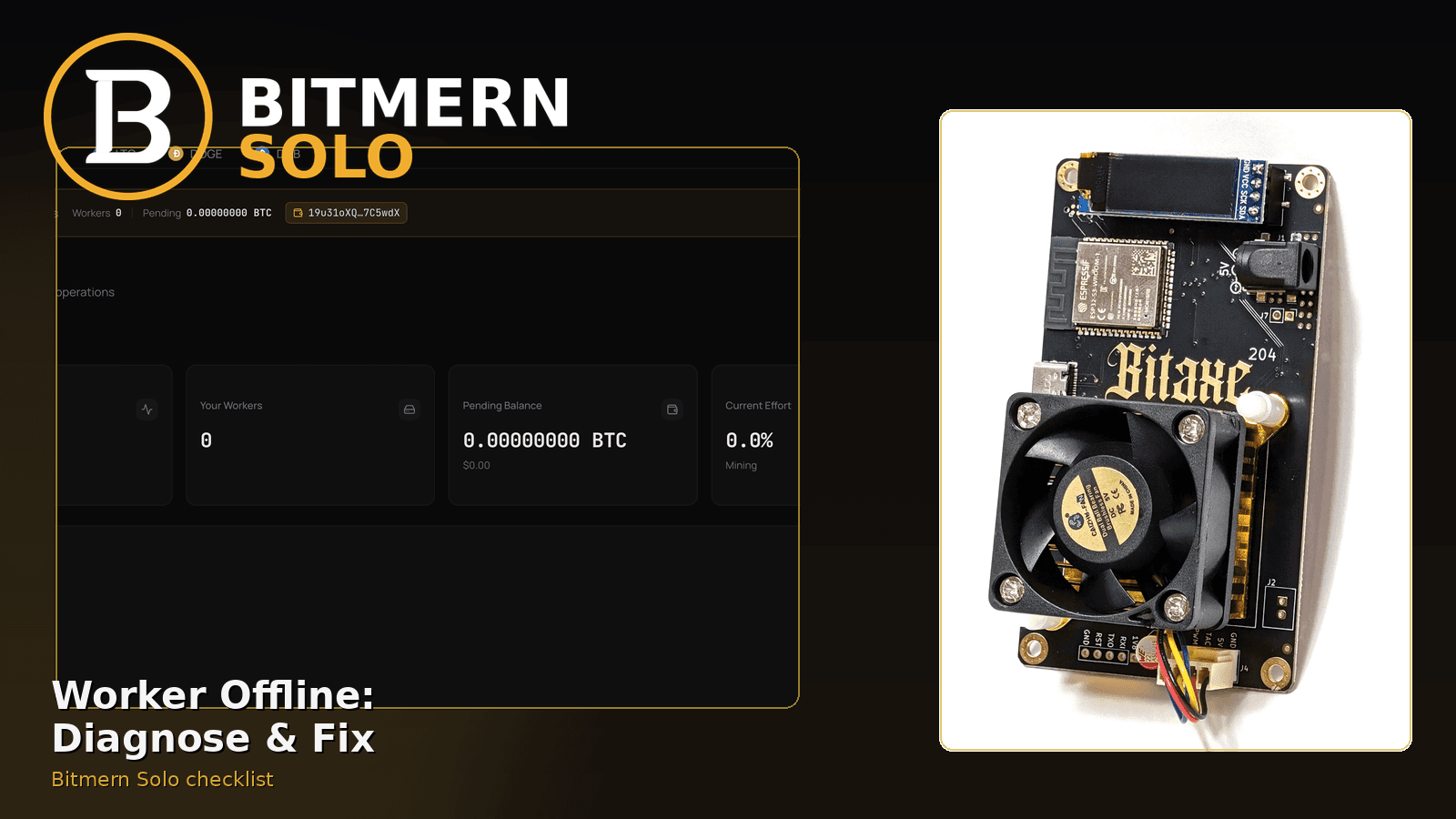 Worker Offline on Bitmern Solo (Diagnose & Fix)