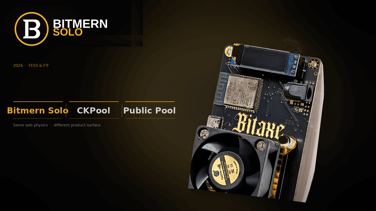Bitmern Solo vs CK Pool vs Public Pool 2026 (Fees & Fit)